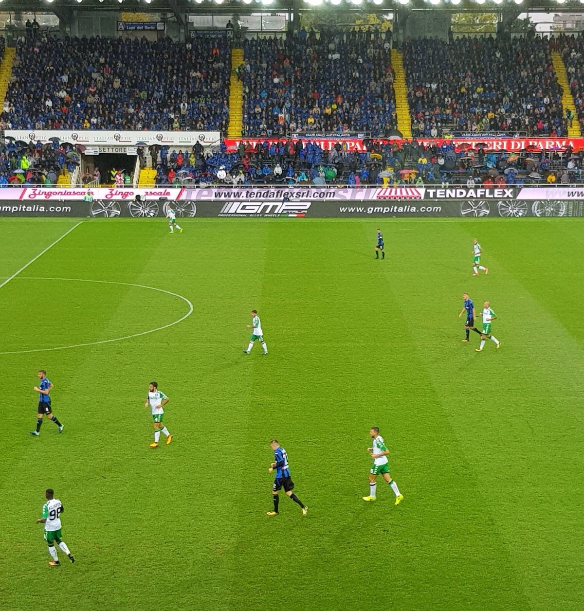 GMP Italia ist im Stadion executive partner beim Fußballspiel Atalanta - Sassuolo