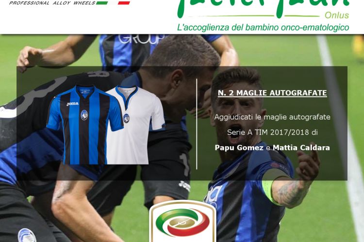 Aggiudicati subito la maglia autografata di Papu Gomez e Mattia Caldara!